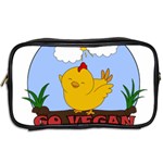 Go Vegan - Cute Chick  Toiletries Bags 2-Side Back