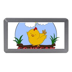 Go Vegan - Cute Chick  Memory Card Reader (mini) by Valentinaart