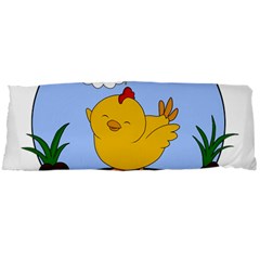 Go Vegan - Cute Chick  Body Pillow Case Dakimakura (two Sides) by Valentinaart