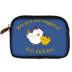 Go Vegan - Cute Chick  Digital Camera Cases by Valentinaart