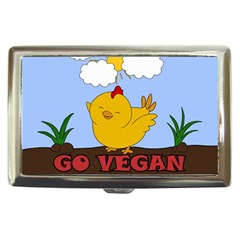 Go Vegan - Cute Chick  Cigarette Money Cases by Valentinaart