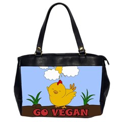 Go Vegan - Cute Chick  Office Handbags (2 Sides) 