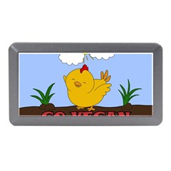 Go Vegan - Cute Chick  Memory Card Reader (mini) by Valentinaart