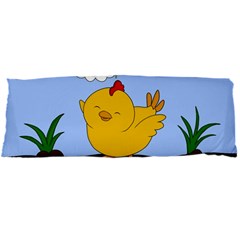 Go Vegan - Cute Chick  Body Pillow Case Dakimakura (two Sides) by Valentinaart