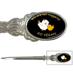 Go Vegan - Cute Chick  Letter Openers by Valentinaart