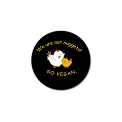 Go Vegan - Cute Chick  Golf Ball Marker by Valentinaart