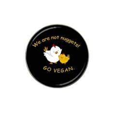 Go Vegan - Cute Chick  Hat Clip Ball Marker (10 Pack) by Valentinaart