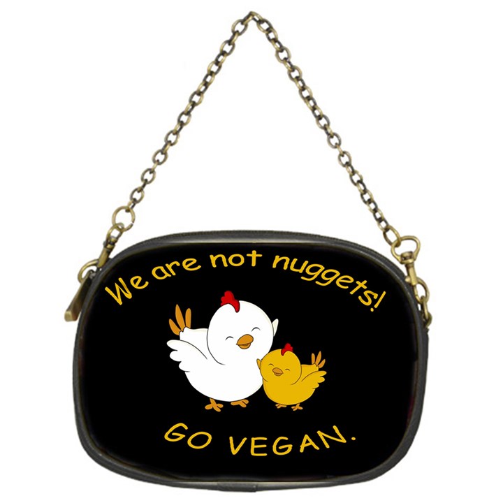 Go Vegan - Cute Chick  Chain Purses (One Side) 