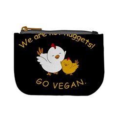 Go Vegan - Cute Chick  Mini Coin Purses by Valentinaart