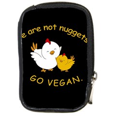 Go Vegan - Cute Chick  Compact Camera Cases by Valentinaart