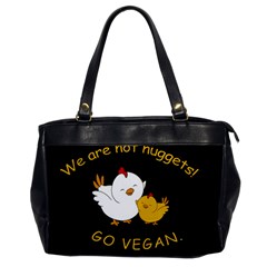 Go Vegan - Cute Chick  Office Handbags by Valentinaart