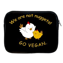 Go Vegan - Cute Chick  Apple Ipad 2/3/4 Zipper Cases by Valentinaart