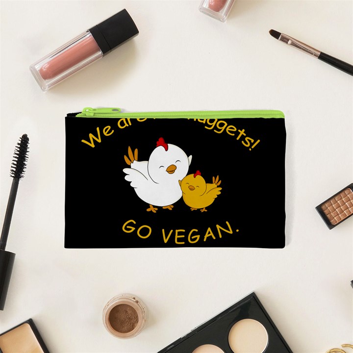 Go Vegan - Cute Chick  Cosmetic Bag (XS)