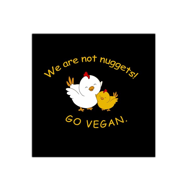 Go Vegan - Cute Chick  Satin Bandana Scarf