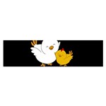 Go Vegan - Cute Chick  Satin Scarf (Oblong) Front