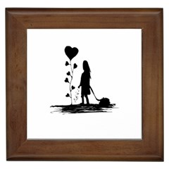 Sowing Love Concept Illustration Small Framed Tiles by dflcprints