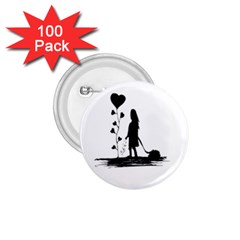 Sowing Love Concept Illustration Small 1 75  Buttons (100 Pack)  by dflcprints