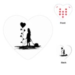 Sowing Love Concept Illustration Small Playing Cards (Heart)  Front