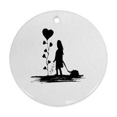 Sowing Love Concept Illustration Small Round Ornament (two Sides) by dflcprints