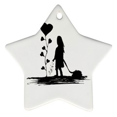 Sowing Love Concept Illustration Small Star Ornament (two Sides) by dflcprints