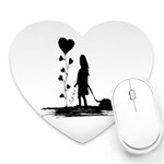 Sowing Love Concept Illustration Small Heart Mousepads Front