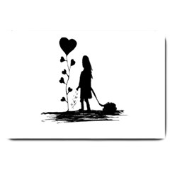 Sowing Love Concept Illustration Small Large Doormat  by dflcprints