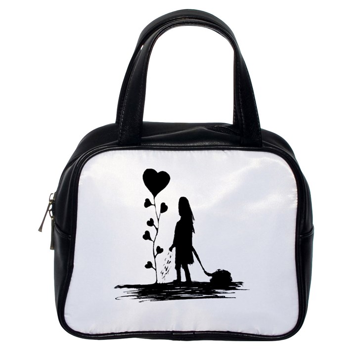 Sowing Love Concept Illustration Small Classic Handbags (One Side)