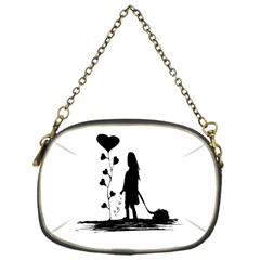 Sowing Love Concept Illustration Small Chain Purses (one Side)  by dflcprints