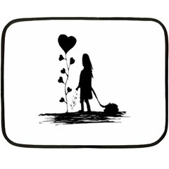 Sowing Love Concept Illustration Small Double Sided Fleece Blanket (mini)  by dflcprints