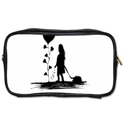 Sowing Love Concept Illustration Small Toiletries Bags 2-side by dflcprints