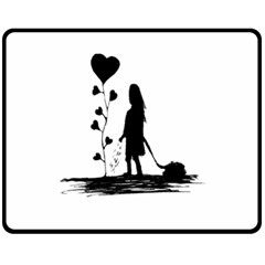 Sowing Love Concept Illustration Small Fleece Blanket (medium)  by dflcprints