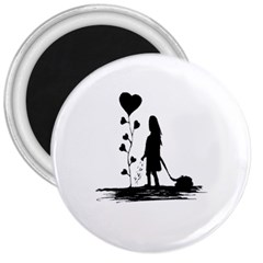 Sowing Love Concept Illustration Small 3  Magnets by dflcprints