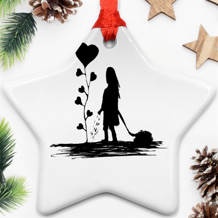 Sowing Love Concept Illustration Small Ornament (Star)