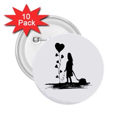 Sowing Love Concept Illustration Small 2 25  Buttons (10 Pack)  by dflcprints