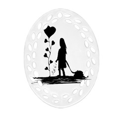 Sowing Love Concept Illustration Small Ornament (oval Filigree) by dflcprints