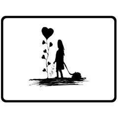 Sowing Love Concept Illustration Small Fleece Blanket (large)  by dflcprints