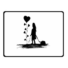 Sowing Love Concept Illustration Small Double Sided Fleece Blanket (small)  by dflcprints