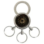 Steampunk, Wonderful Noble Steampunnk Design 3-Ring Key Chains Front