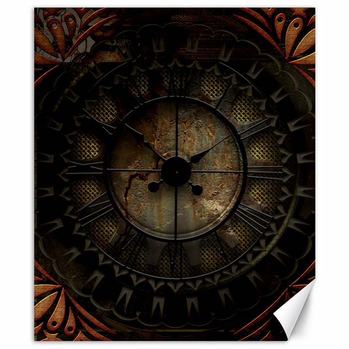 Steampunk, Wonderful Noble Steampunnk Design Canvas 8  x 10 