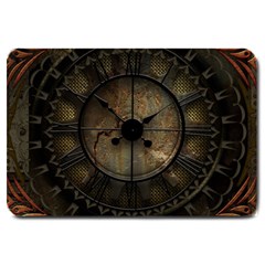 Steampunk, Wonderful Noble Steampunnk Design Large Doormat  by FantasyWorld7