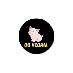 Go Vegan - Cute Pig Golf Ball Marker (10 Pack) by Valentinaart