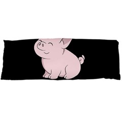 Go Vegan - Cute Pig Body Pillow Case Dakimakura (two Sides) by Valentinaart