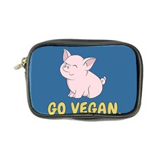 Go Vegan - Cute Pig Coin Purse by Valentinaart