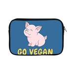 Go Vegan - Cute Pig Apple iPad Mini Zipper Cases Front