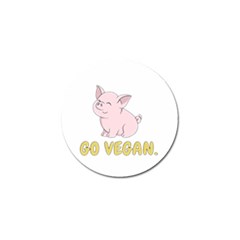 Go Vegan - Cute Pig Golf Ball Marker (10 Pack) by Valentinaart