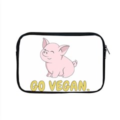 Go Vegan - Cute Pig Apple Macbook Pro 15  Zipper Case by Valentinaart