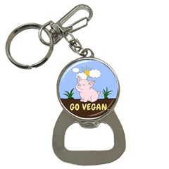 Go Vegan - Cute Pig Button Necklaces