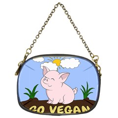 Go Vegan - Cute Pig Chain Purses (One Side) 