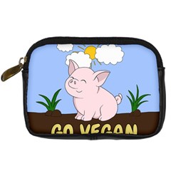 Go Vegan - Cute Pig Digital Camera Cases