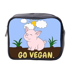 Go Vegan - Cute Pig Mini Toiletries Bag 2-Side